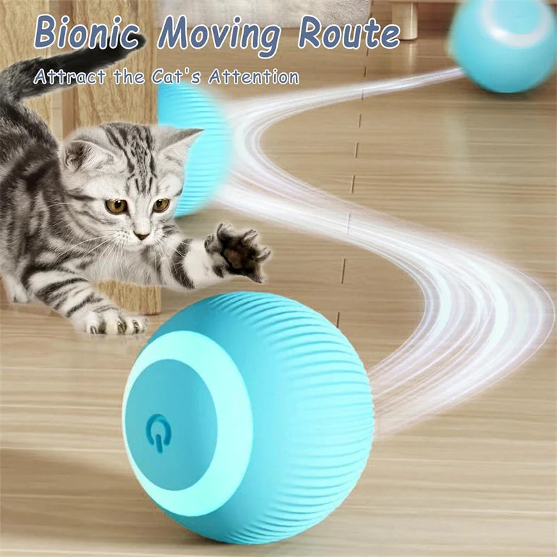 Balle interactive intelligente pour chien & chat – Balle rebondissante automatique USB 🐾